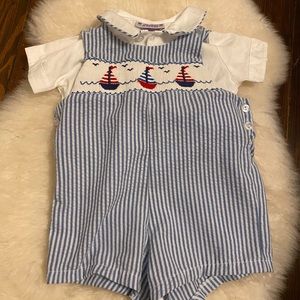 Seersucker 2-piece 9 months